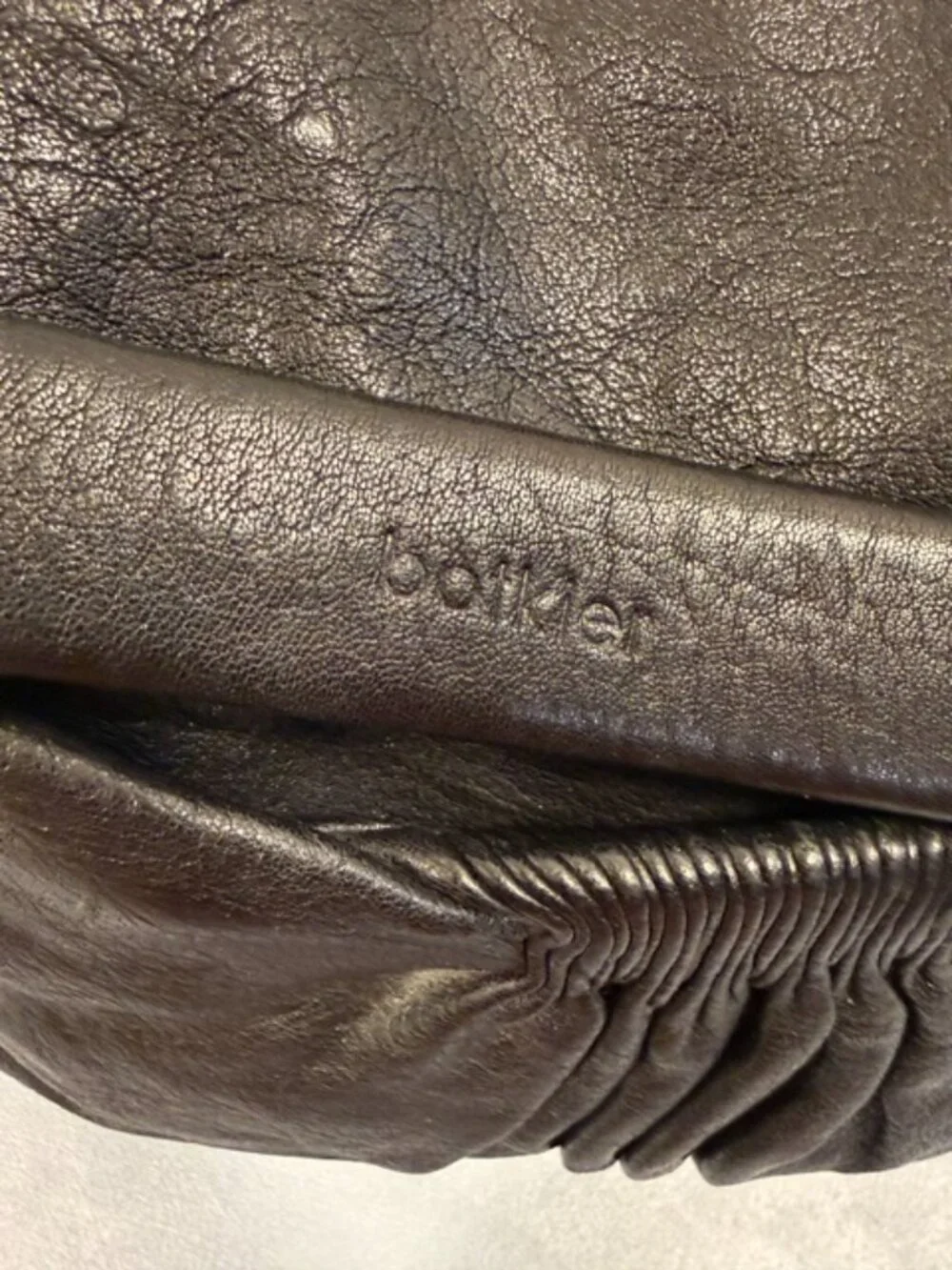 Botkier No. 13 NY Black Leather Chain Satchel Shoulder Bag Y2K